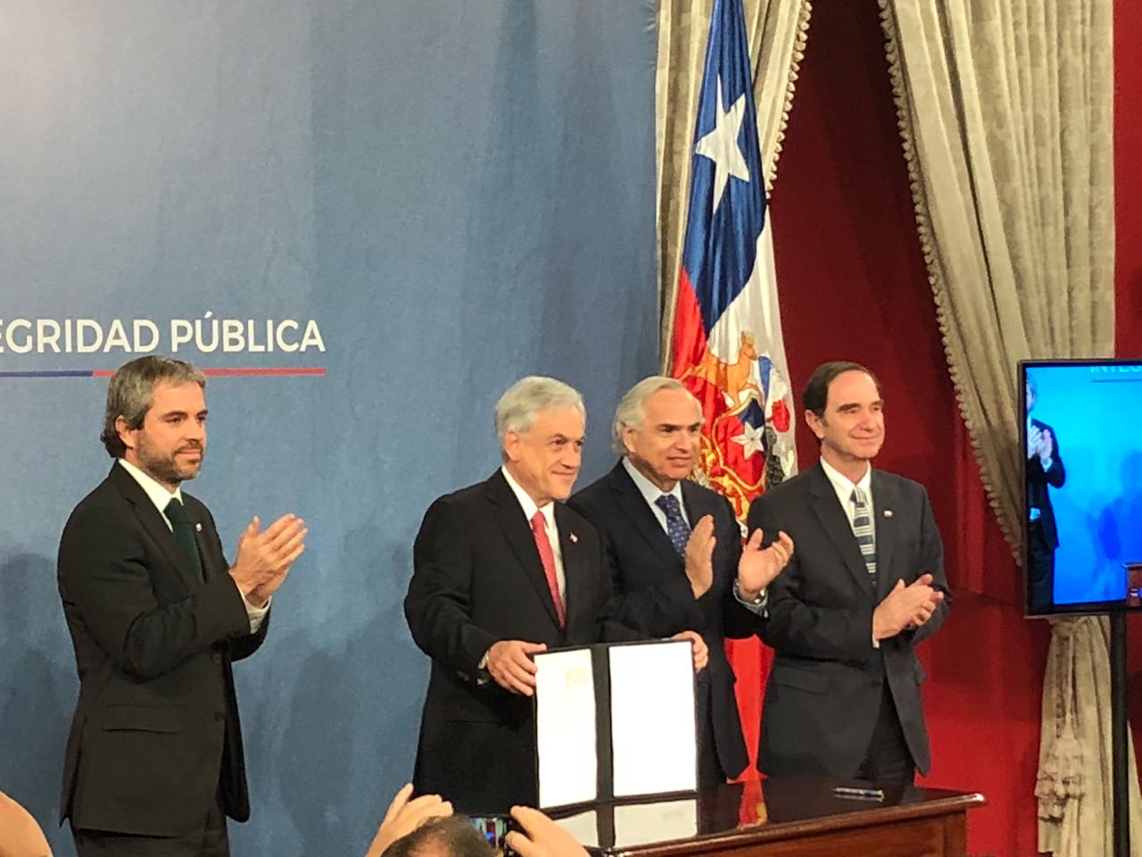 Presidente Piñera  firmó Proyecto de Ley sobre Integridad Pública
