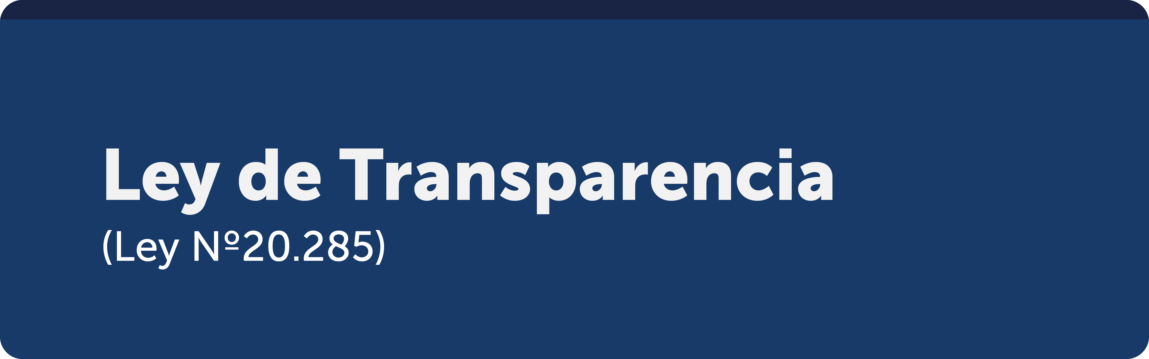 Ley de Transparencia