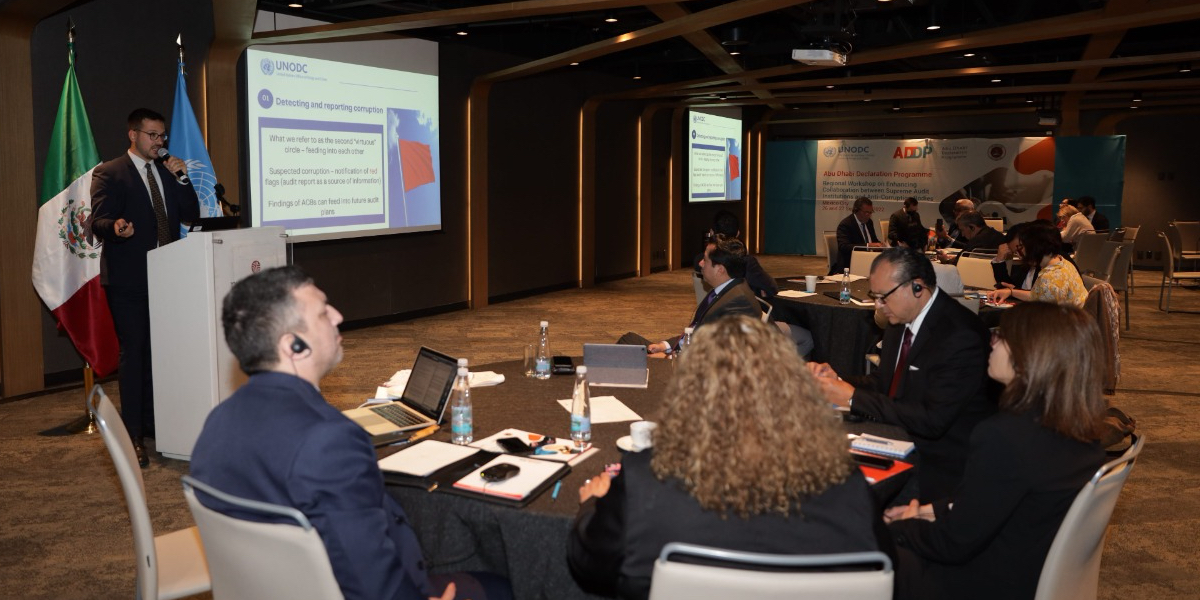 Comisión participa en taller organizado por la Oficina de las Naciones Unidas contra la Droga y el Delito (UNODC) en México￼