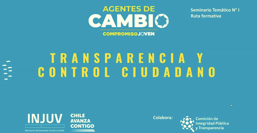Agentes de Cambio: Más de 100 jóvenes participan de seminario online de Transparencia y control ciudadano dictado por la Comisión