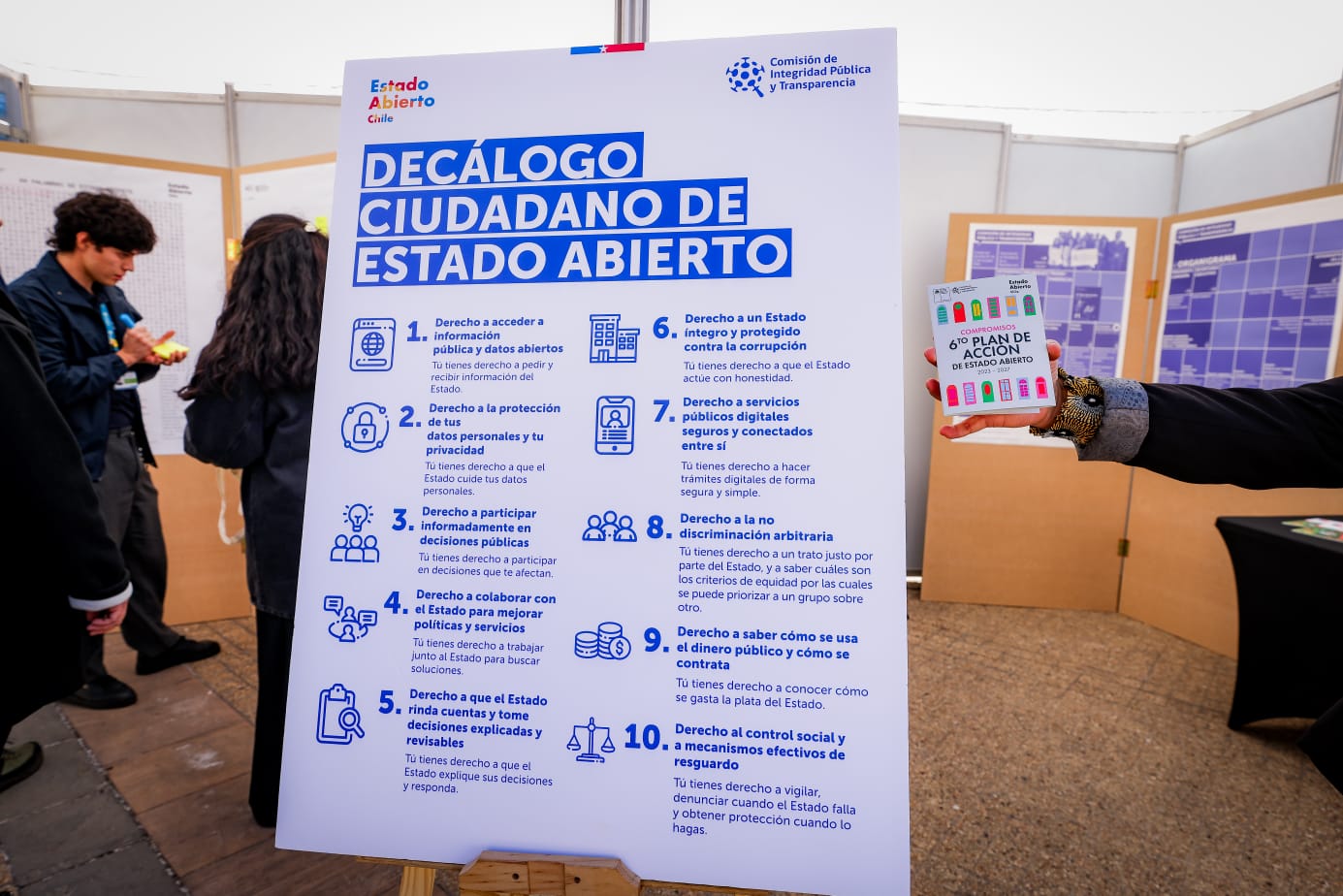 Comisión de Integridad Pública presenta Decálogo Ciudadano en Feria de Estado Abierto 2026 
